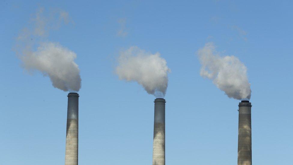 coal fired smoke stacks