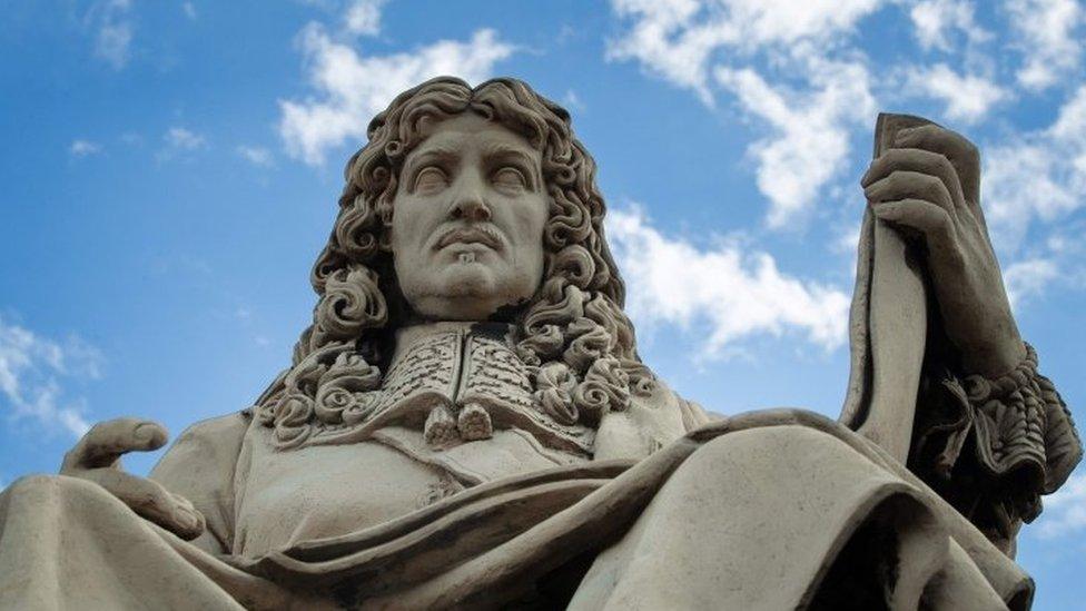 Statue of Jean-Baptiste Colbert outside the National Assembly in Paris