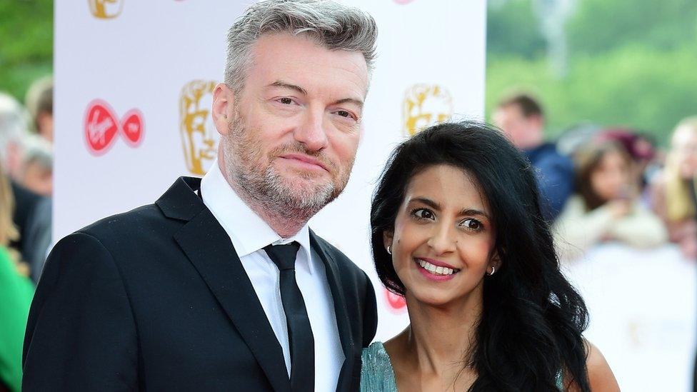 Charlie Brooker and Konnie Huq