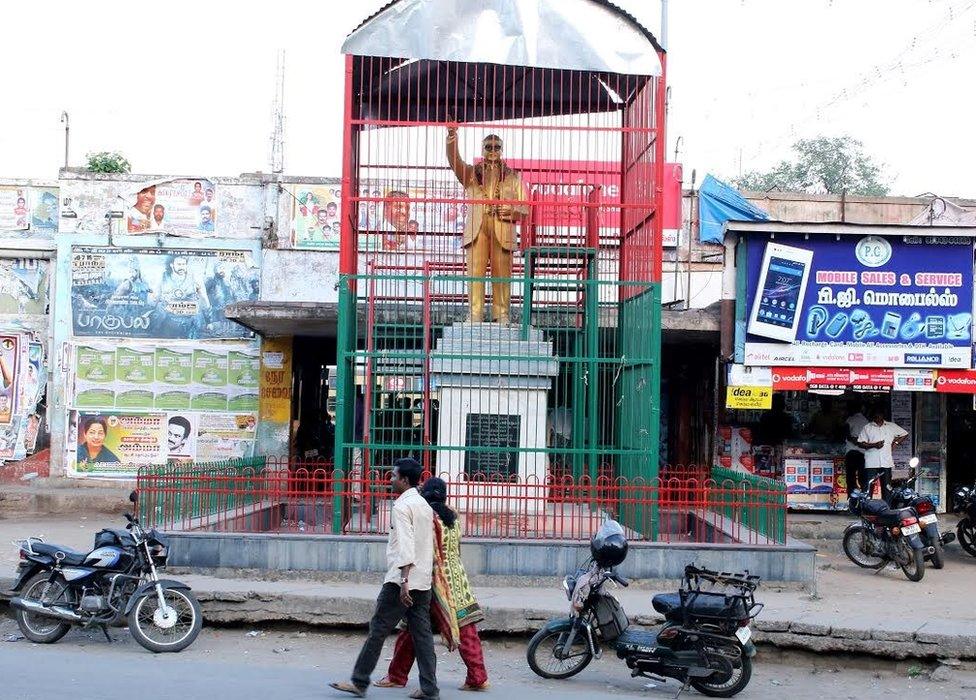 Ambedkar in cage