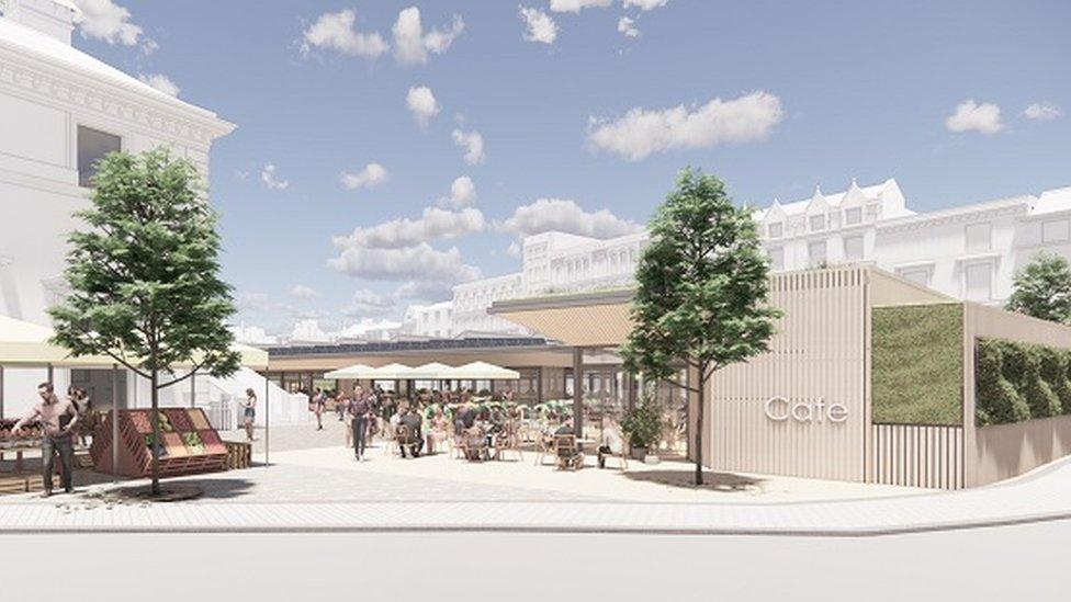 CGI images of Leicester Market