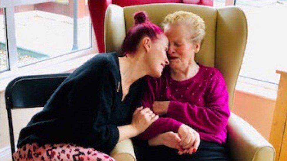 Martina Ferguson with her mum Ursula Derry in the month before lockdown