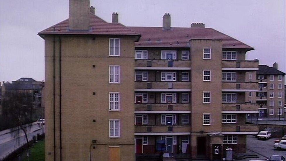 Flats council tower block houses