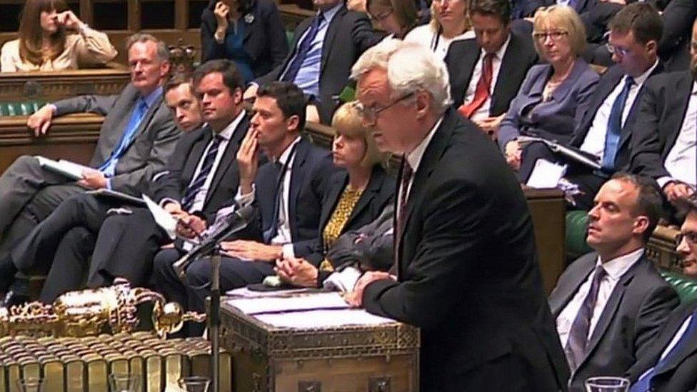 David Davis addresses MPs