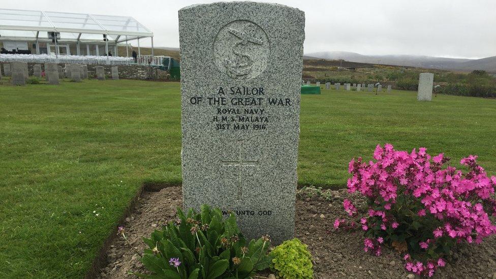 Lyness Cemetery in Orkney