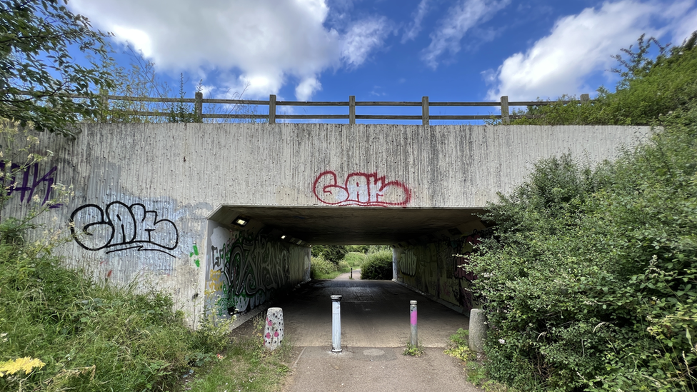 the underpass