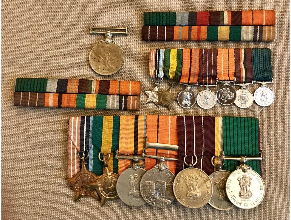 Subedar Ram Lal Mehta's medals