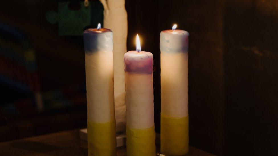 Trio of candles