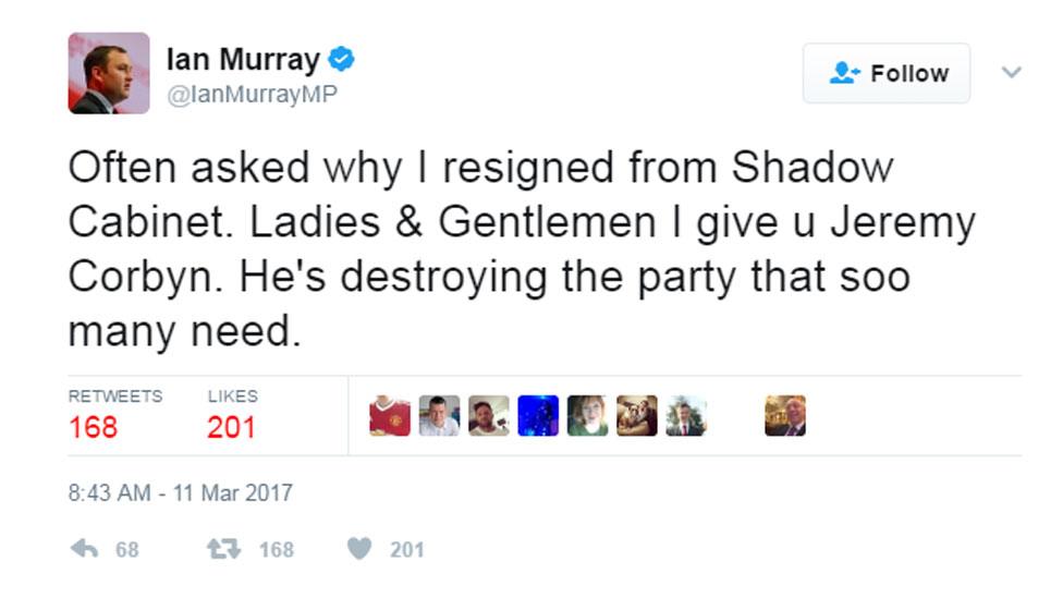 Ian Murray tweet