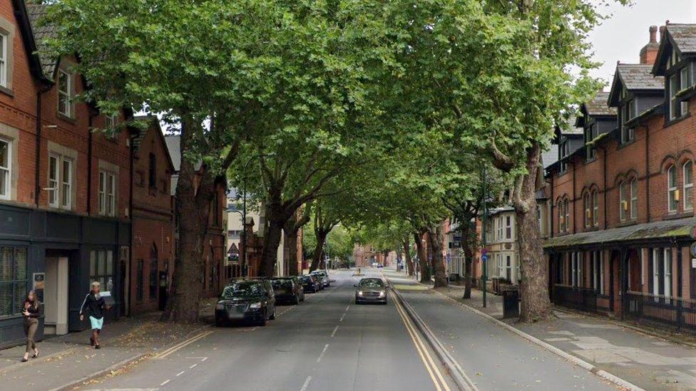 Castle Boulevard, near The Park, in Nottingham