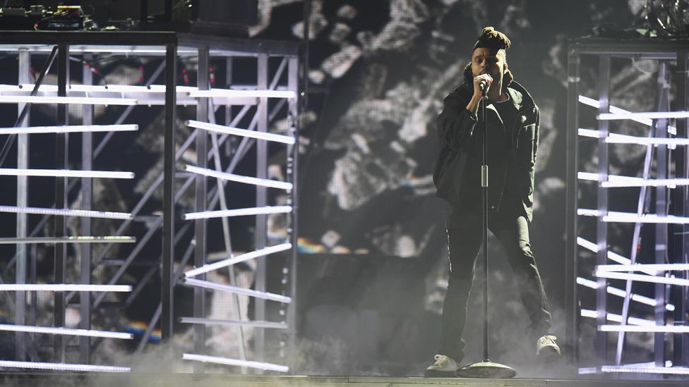 The Weeknd performed at the ceremony