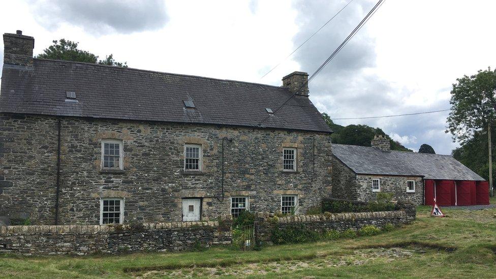 The Mynachlog Fawr farmhouse