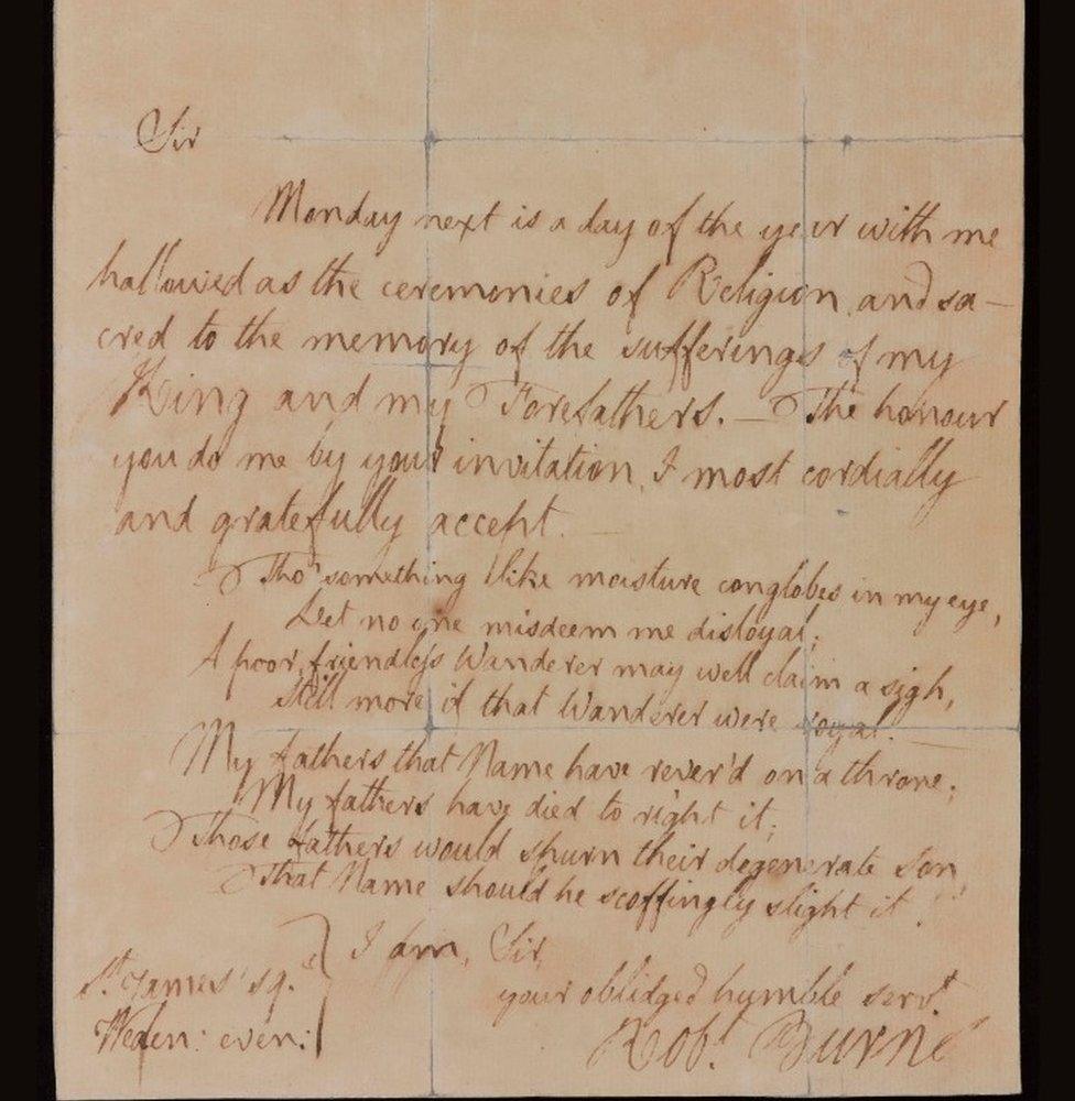 Burns letter