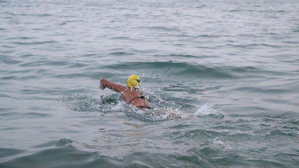 Endurance swimmer Chloe McCardel on her swim across the Channel