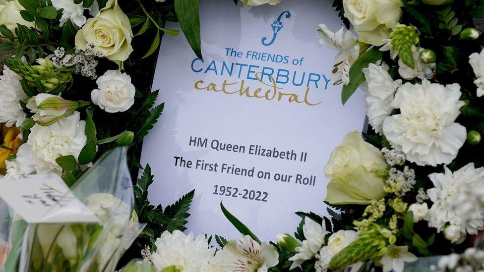 A Friends of Canterbury Cathedral wreath