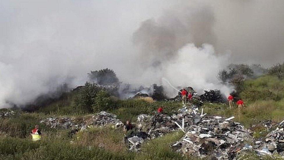 Rainham grass fire