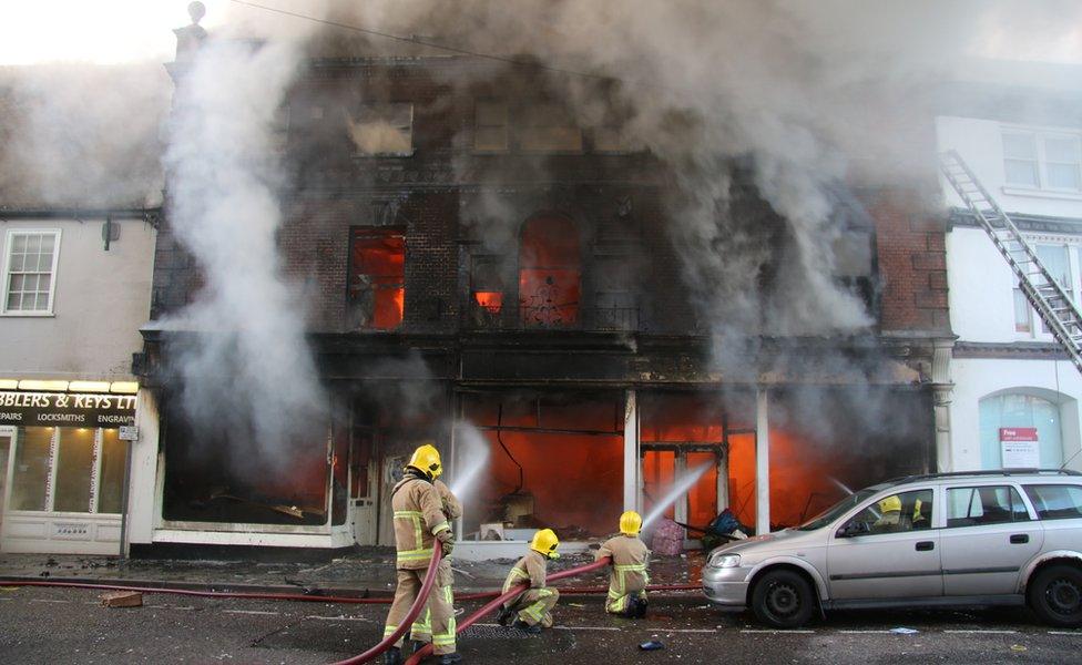 Firefighters in Sudbury