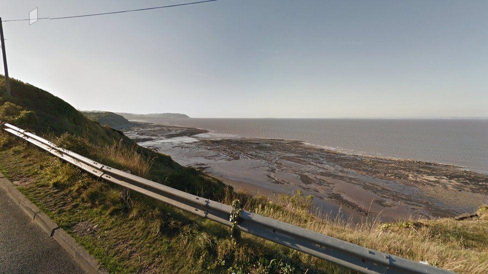 B3191 coast road between Blue Anchor and Watchet