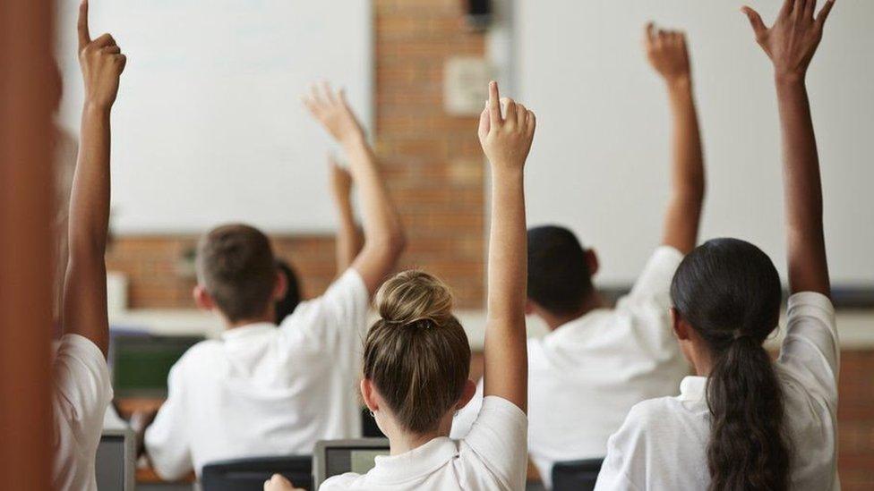 School pupils in a classroom