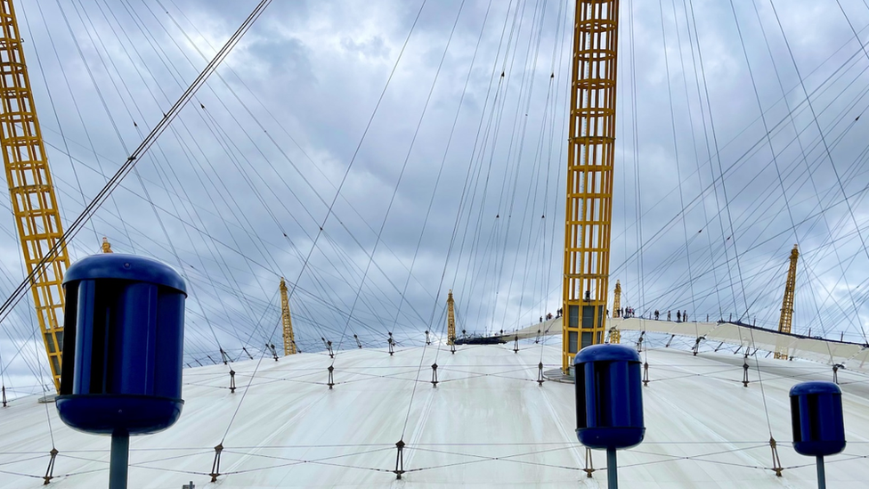 Turbines on the O2 Arena