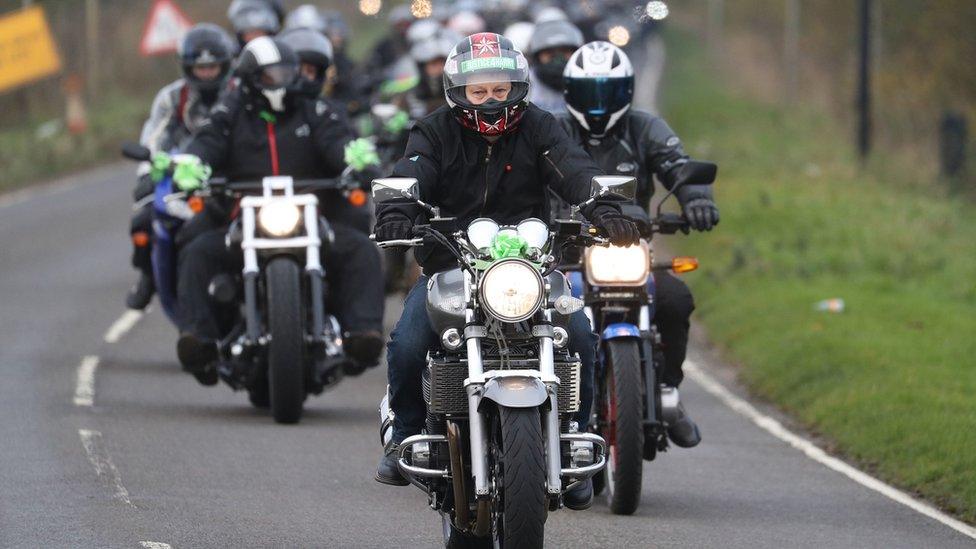 Motorbike gathering in Brackley