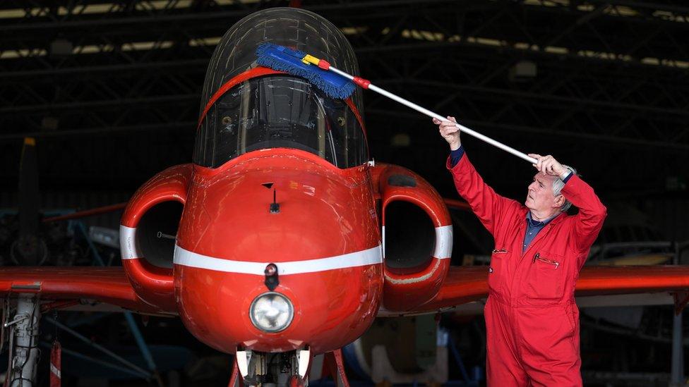 Red Arrows Hawk at Museum of Flight