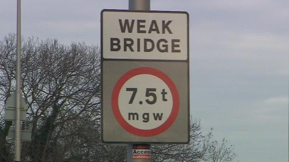 Winterstoke Road bridge in Weston-super-Mare