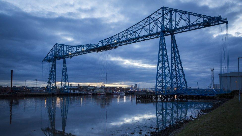 The Middlesbrough Transporter Bridge