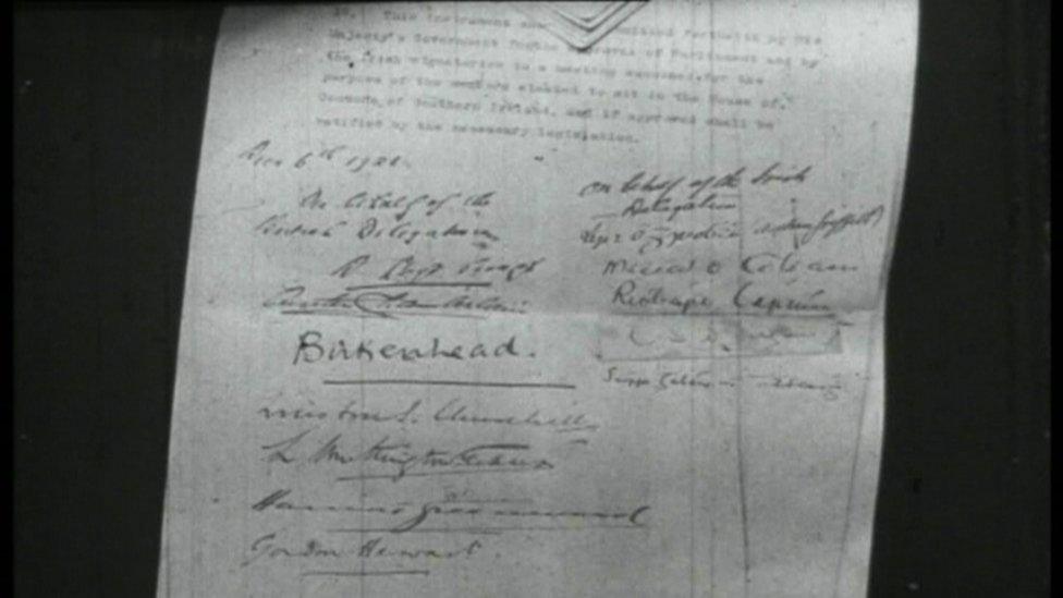 Signed Anglo-Irish Treaty