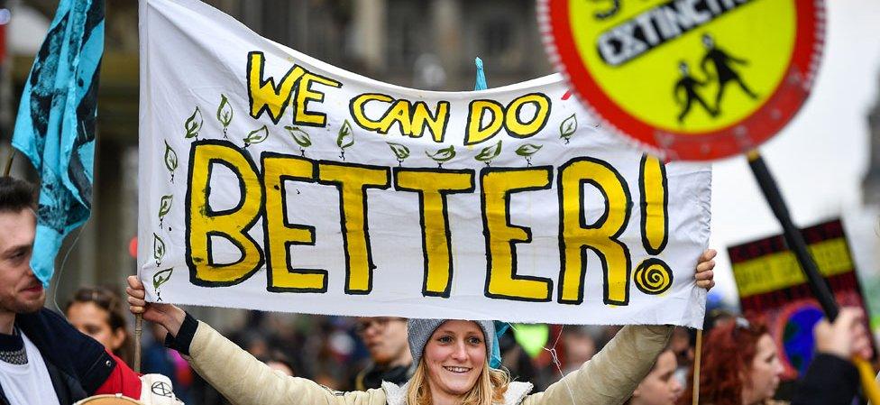 Climate protest in Edinburgh