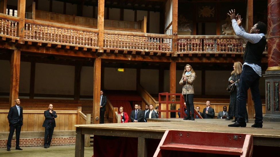 President Obama visited the Globe