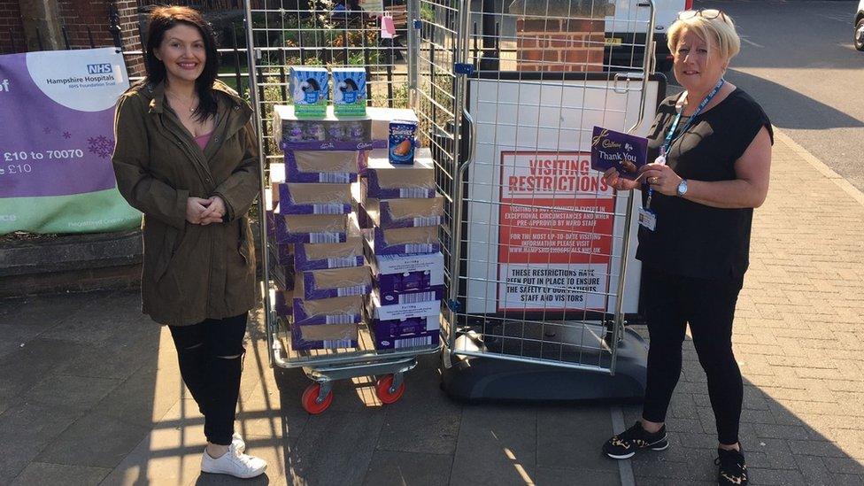 Louisa Hobson delivers eggs to NHS workers