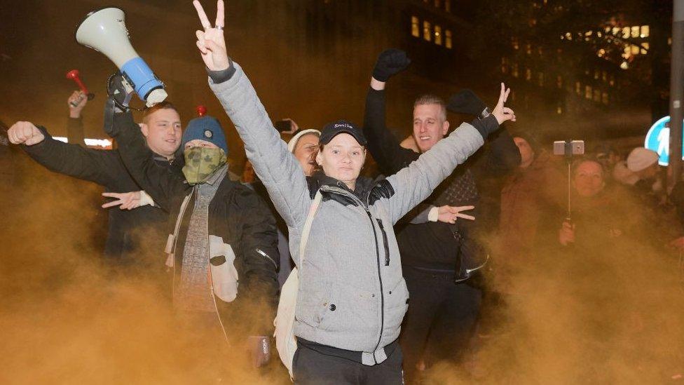 Anti-lockdown protesters gather in The Hague