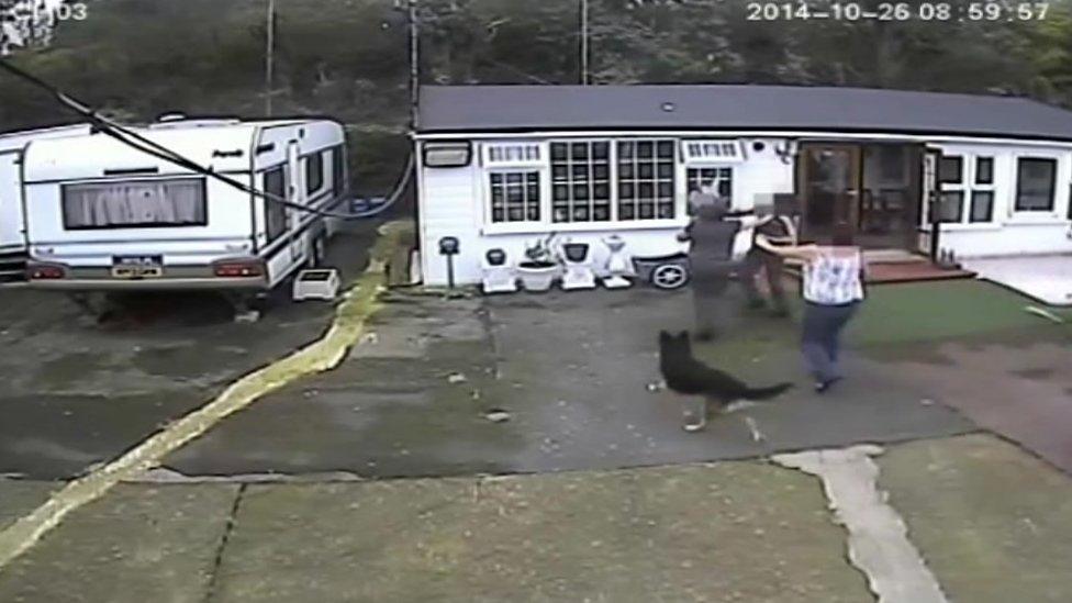 CCTV from Redbridge Hollow travellers' site