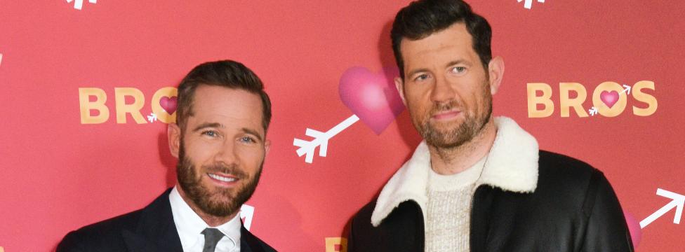 Luke Macfarlane (L) and Billy Eichner attend the UK Special Screening of Bros at Picturehouse Central on October 26, 2022 in London