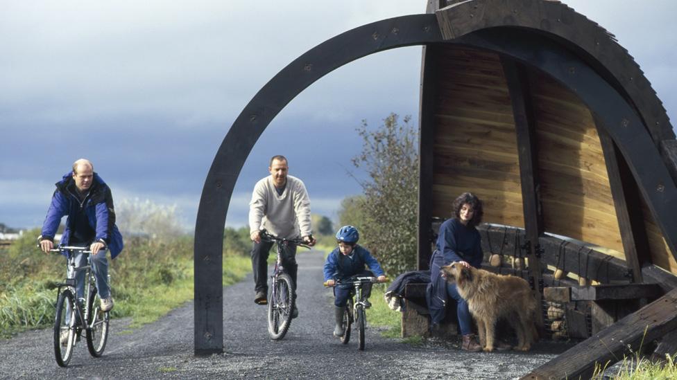 Bike path near Bideford, Devon