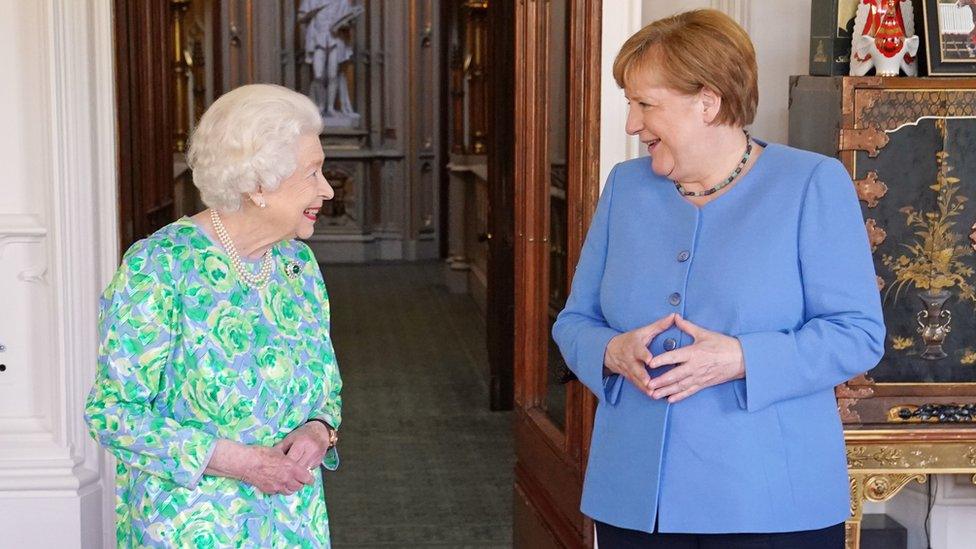 The Queen and Merkel