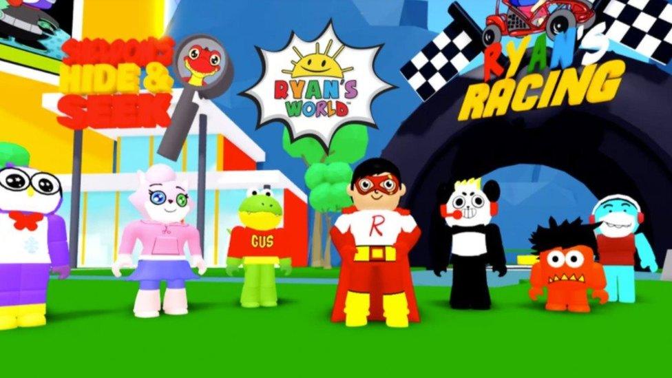 Roblox: Youtuber Ryan's World joins game - BBC Newsround