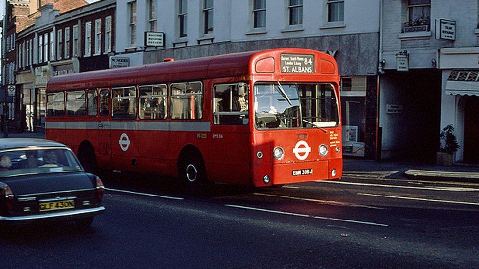 No 84 bus in 1980