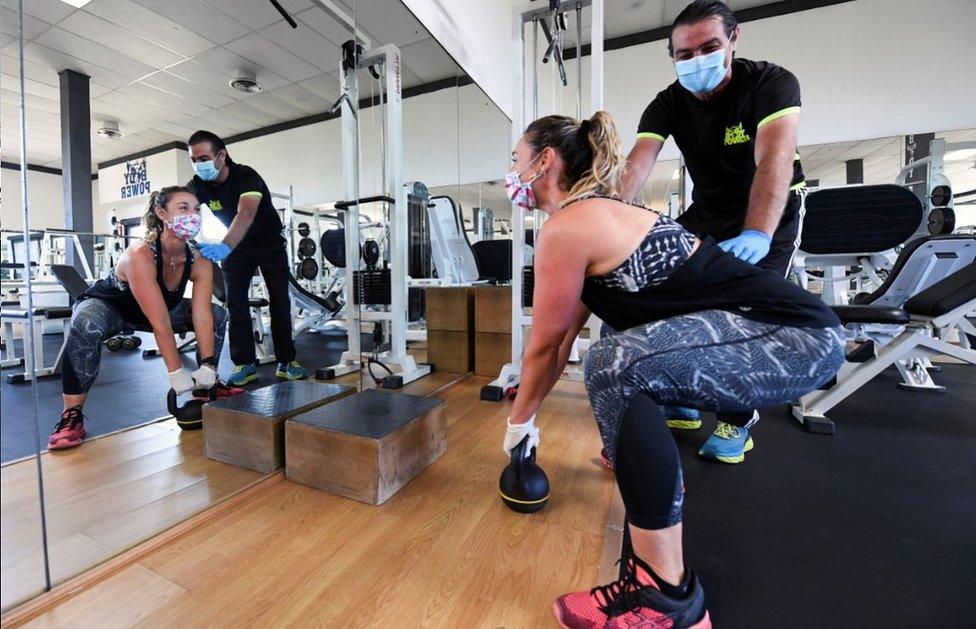 Gym in Castiglione della Pescaia, Italy, 19 May 20