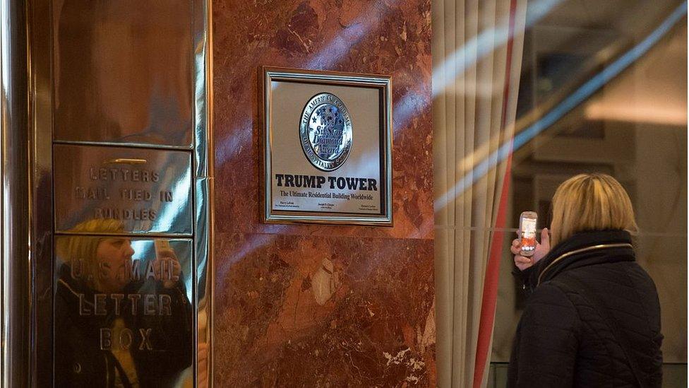 Trump Tower sign