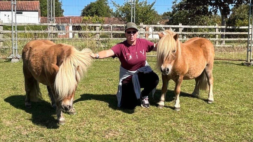 Lucy Curtis with her horses