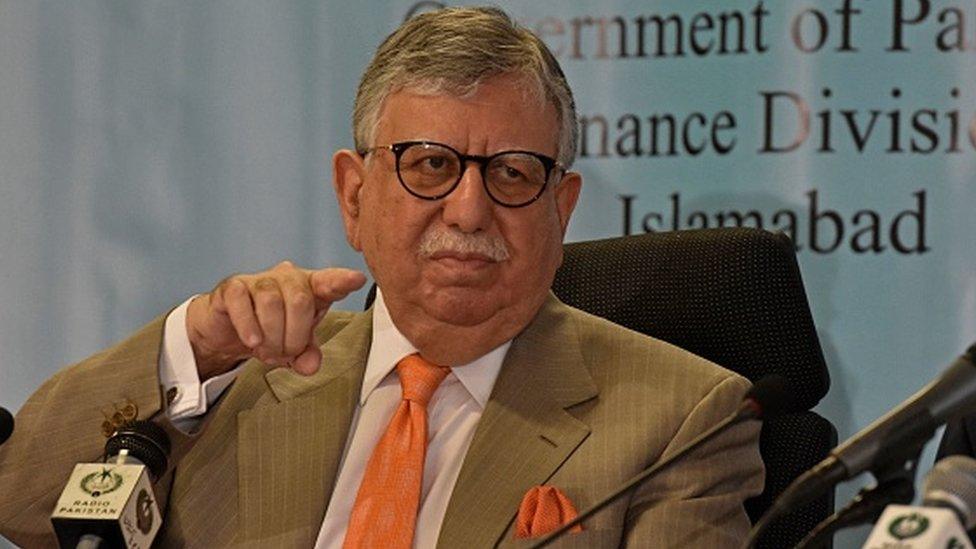 Pakistan's Finance Minister Shaukat Tarin