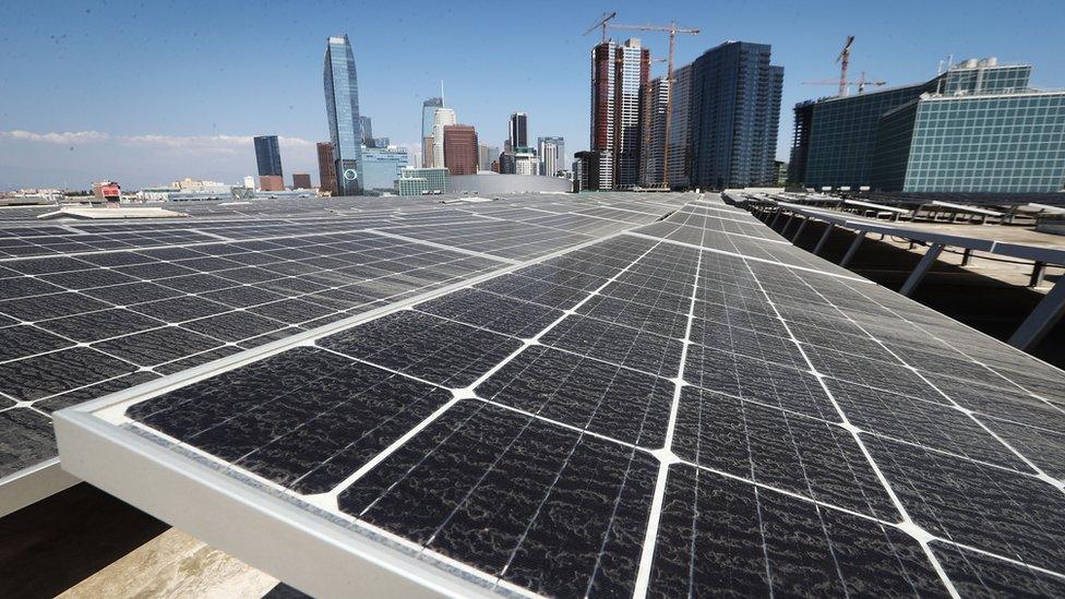 Solar panels installed in Los Angeles