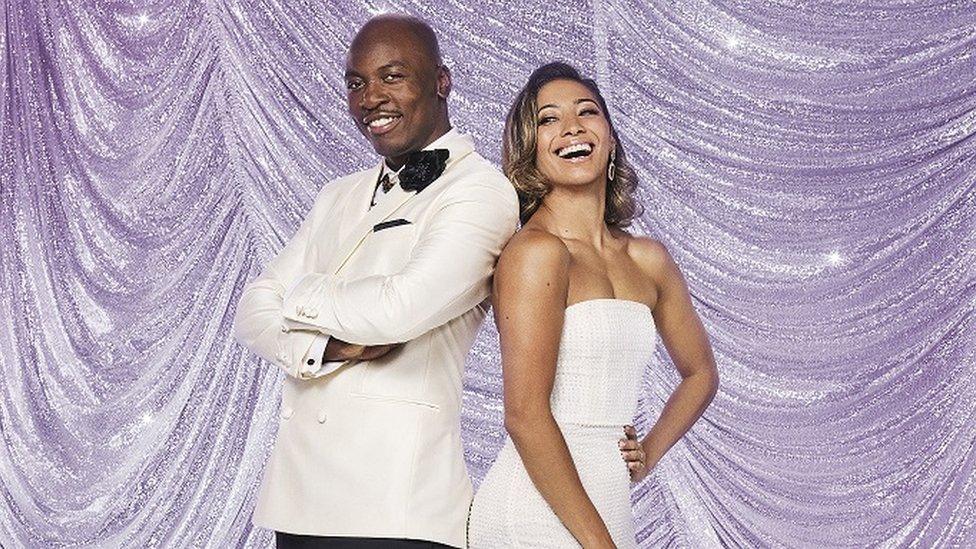 Eddie Kadi and Karen Hauer