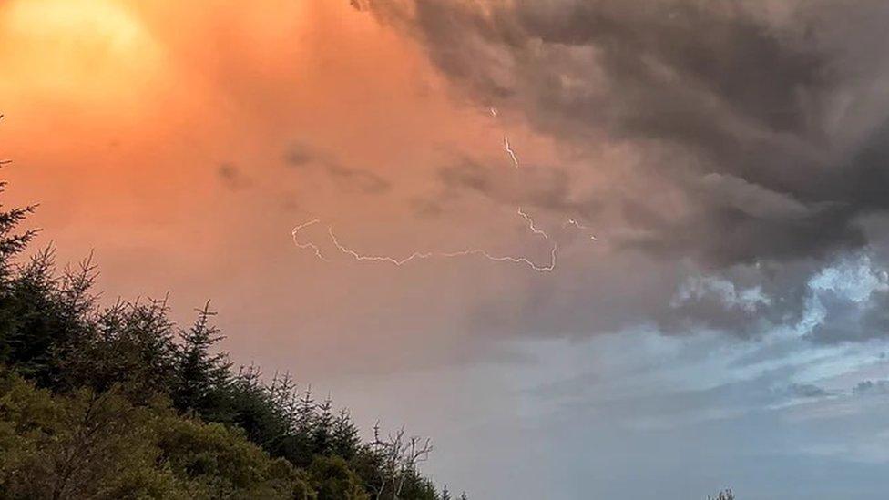 Lightning in Boho in Fermanagh