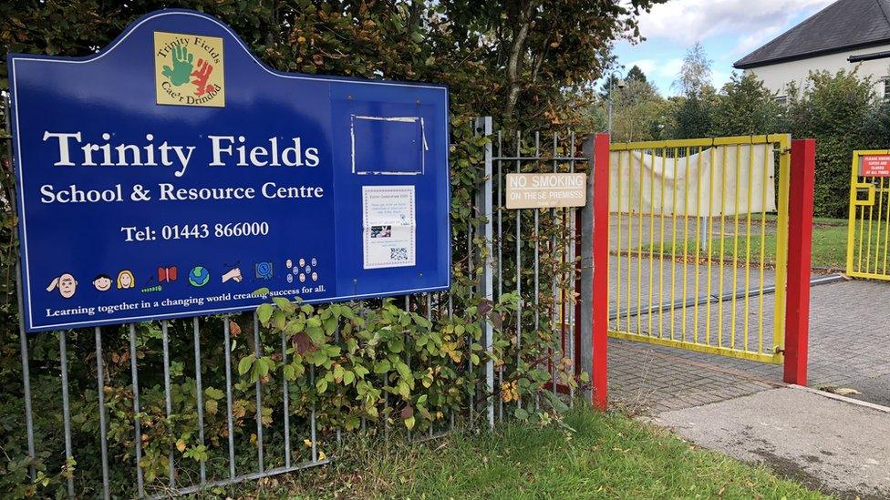 Trinity Fields school sign