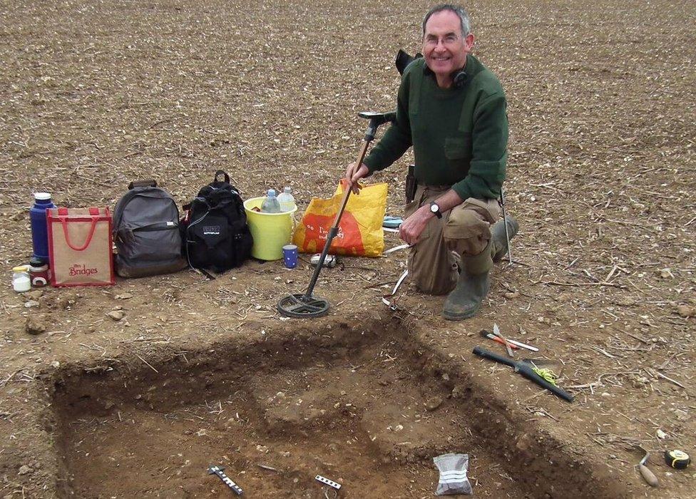 Metal detectorist James Mather