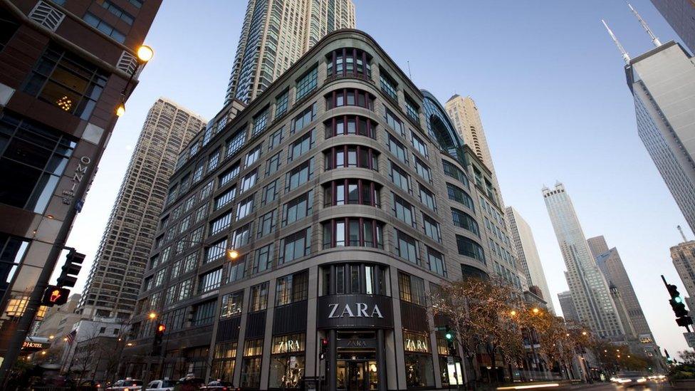 A Zara store in Chicago