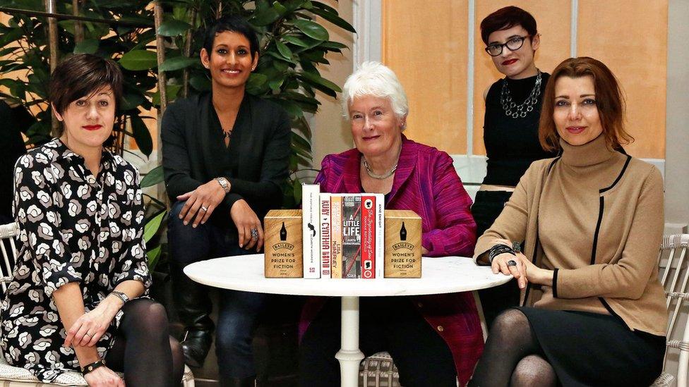 This year's judges (from left): Tracey Thorn, Naga Munchetty, Margaret Mountford, Laurie Penny and Elif Shafak